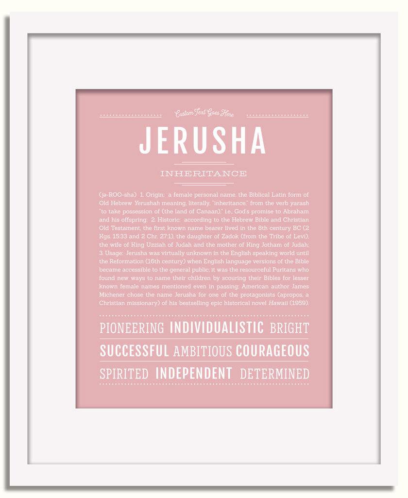 Frame Options | Dusty Rose | White Frame, Matted