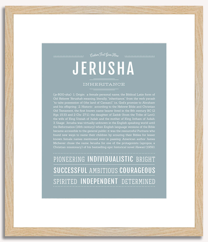 Jerusha | Name Art Print