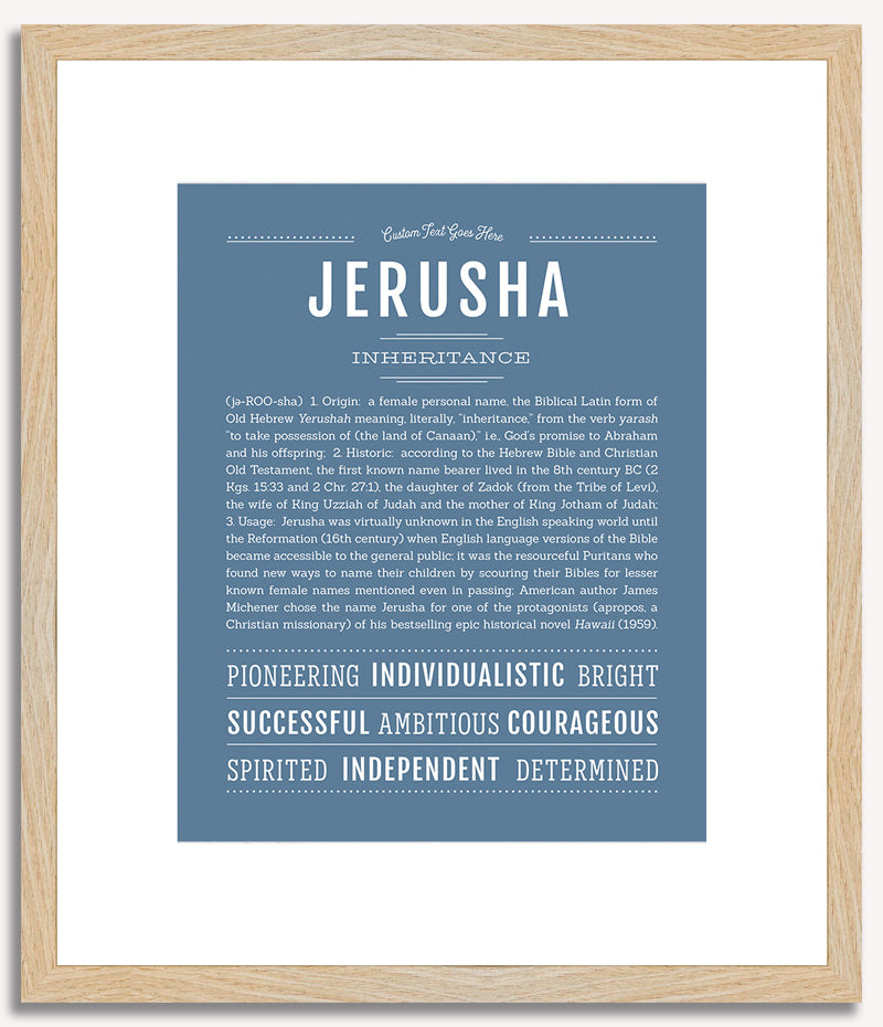 Jerusha | Name Art Print