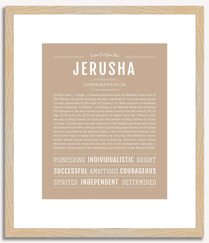 Jerusha | Name Art Print