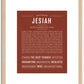 Jesiah | Name Art Print