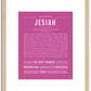 Jesiah | Name Art Print