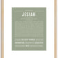 Jesiah | Name Art Print