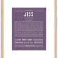 Jess | Name Art Print