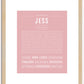 Jess | Name Art Print