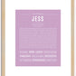 Jess | Name Art Print