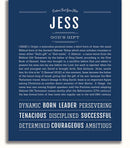 Jess | Name Art Print – Name Stories