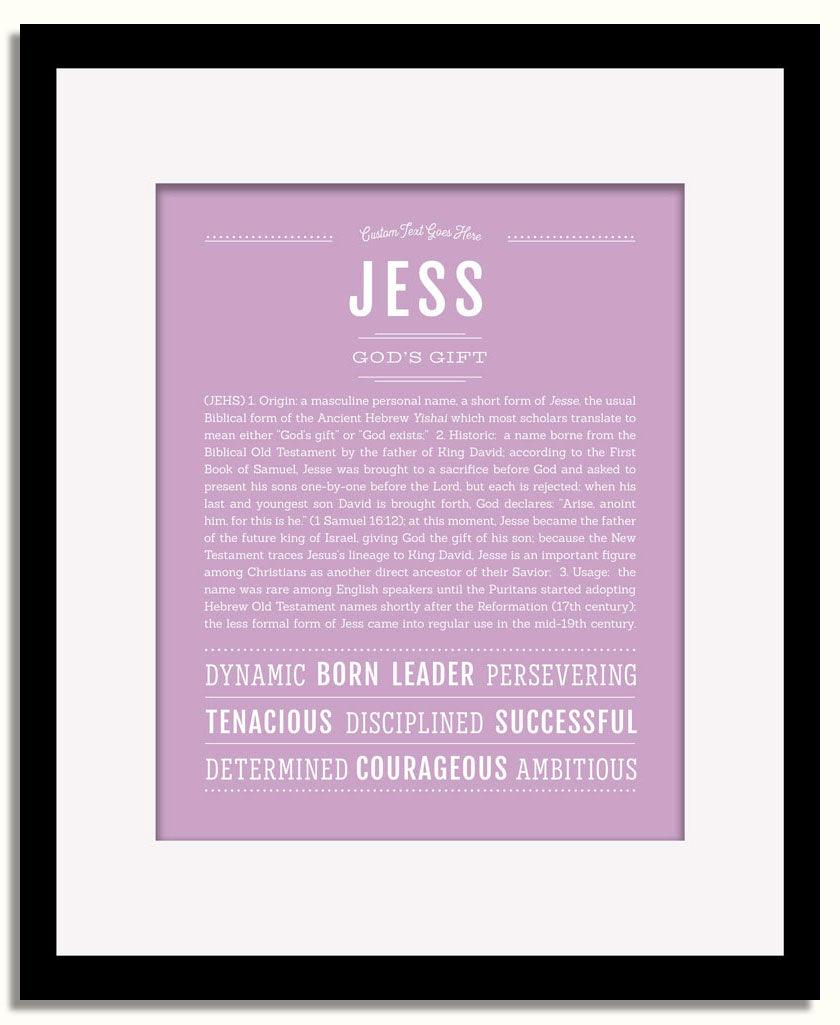 Frame Options | Lilac | Black Frame, Matted