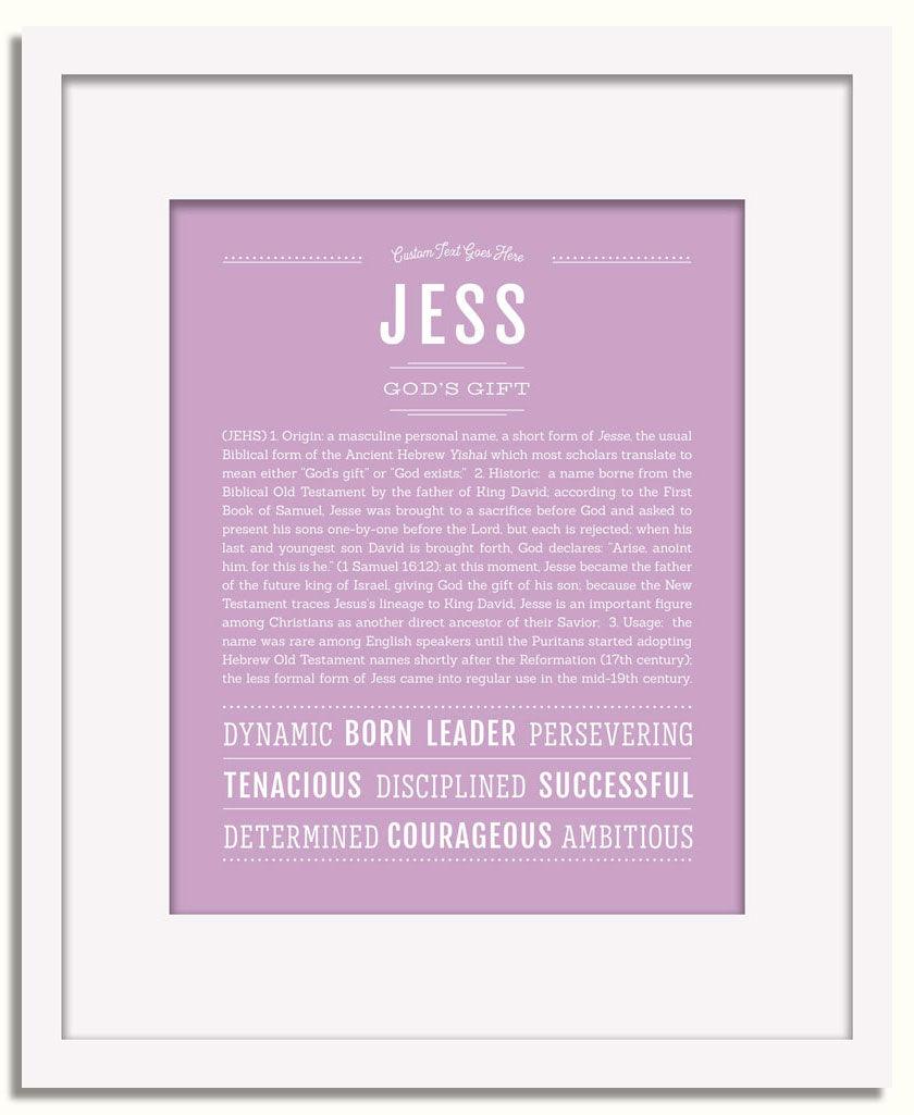 Frame Options | Lilac | White Frame, Matted