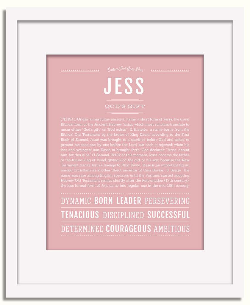 Frame Options | Dusty Rose | White Frame, Matted