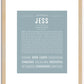 Jess | Name Art Print