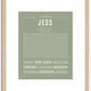 Jess | Name Art Print