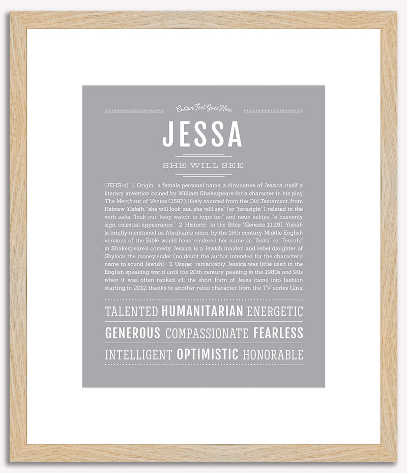 Jessa | Name Art Print