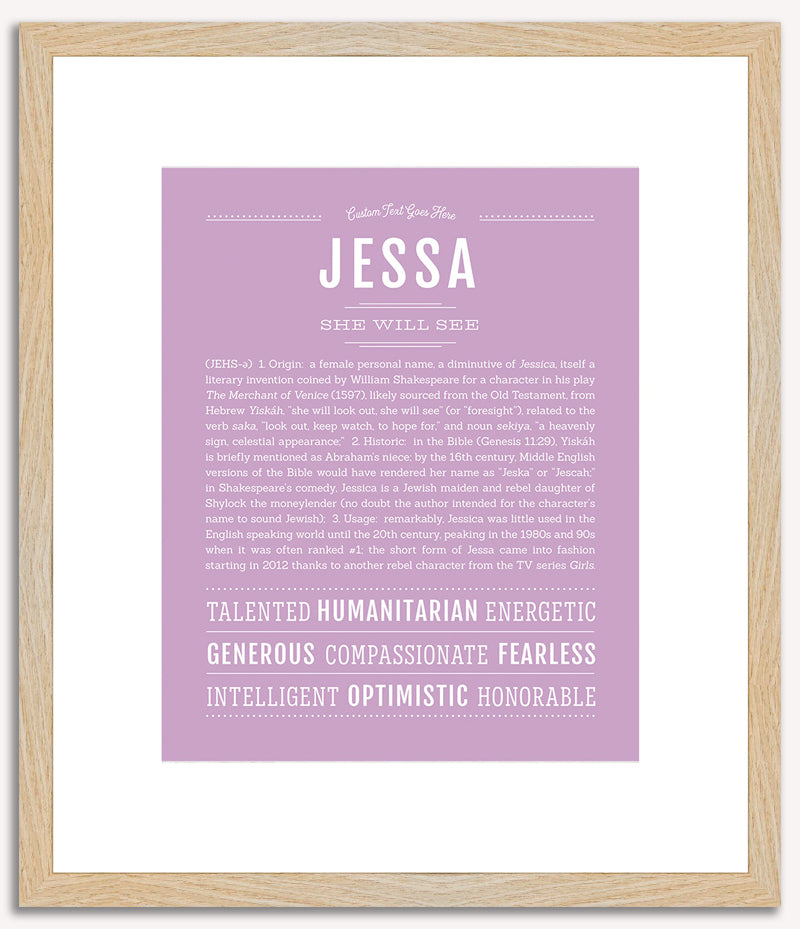 Jessa | Name Art Print