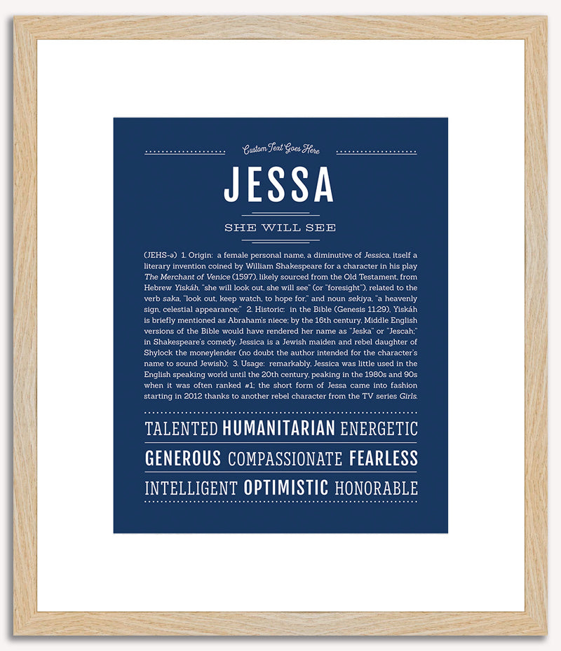 Jessa | Name Art Print