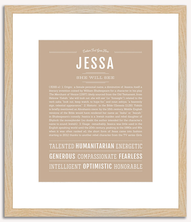 Jessa | Name Art Print