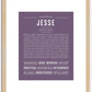 Jesse | Name Art Print