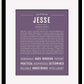 Frame Options | Deep Purple | Black Frame, Matted