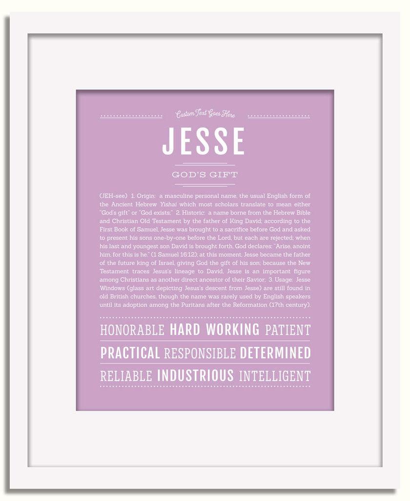 Frame Options | Lilac | White Frame, Matted