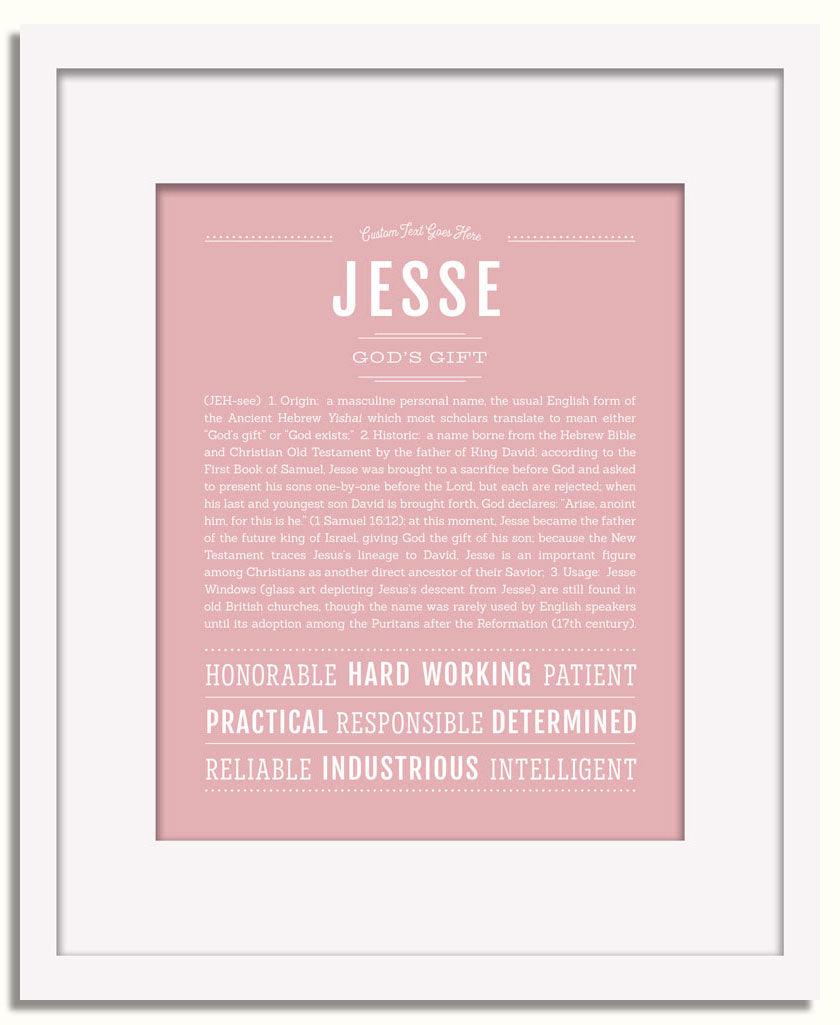 Frame Options | Dusty Rose | White Frame, Matted