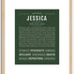 Jessica | Name Art Print