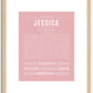 Jessica | Name Art Print