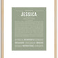 Jessica | Name Art Print