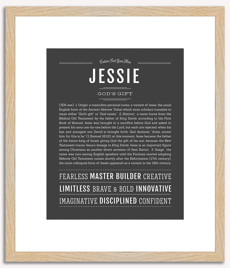 Jessie (male) | Name Art Print