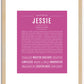 Jessie (male) | Name Art Print