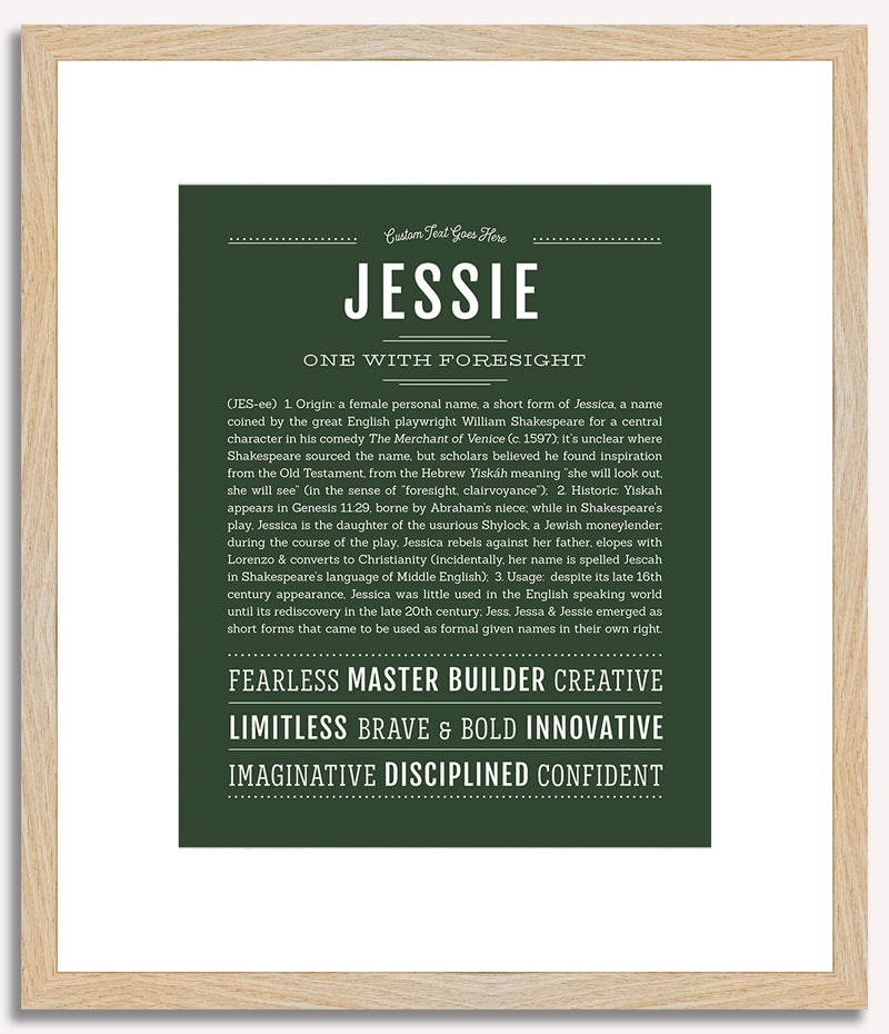 Jessie (female) | Name Art Print