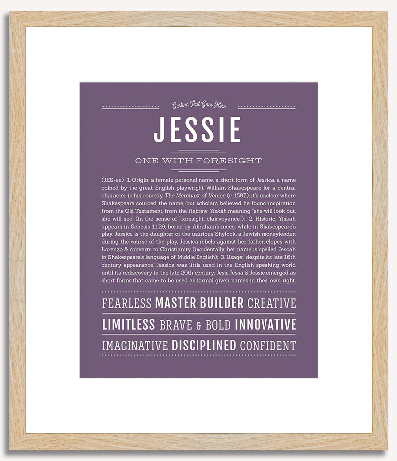 Jessie (female) | Name Art Print