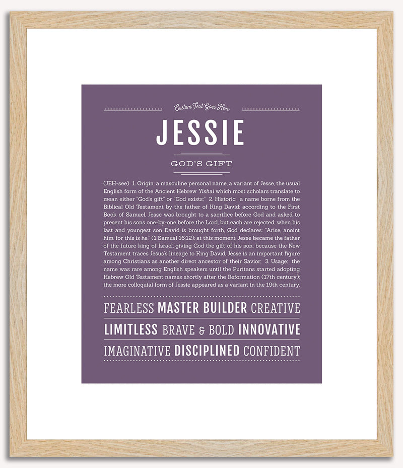 Jessie (male) | Name Art Print