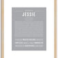 Jessie (male) | Name Art Print