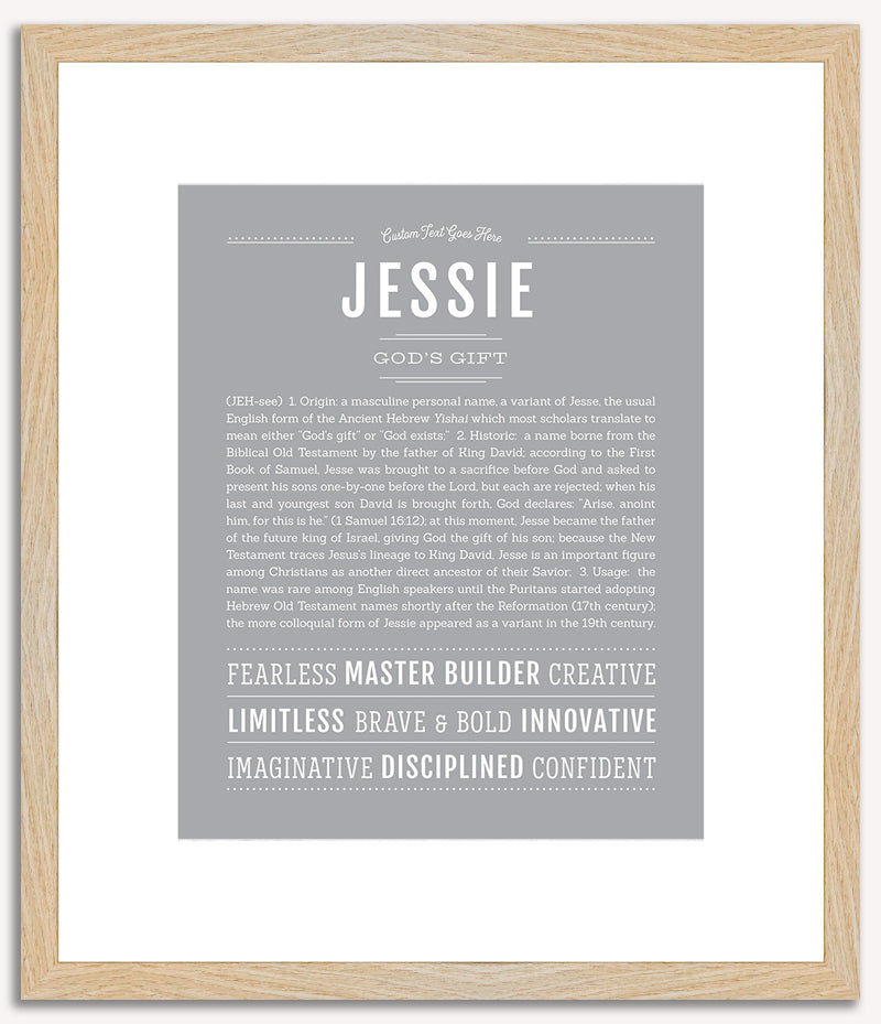 Jessie (male) | Name Art Print