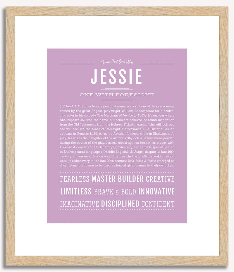 Jessie (female) | Name Art Print