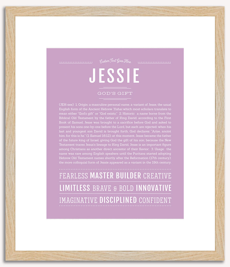 Jessie (male) | Name Art Print