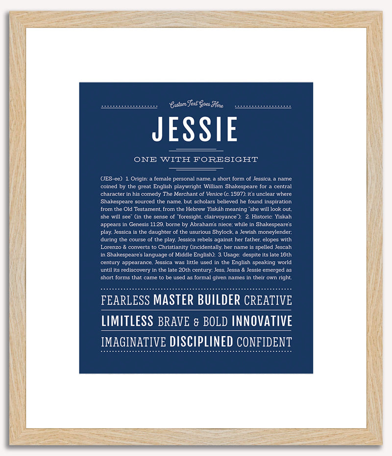 Jessie (female) | Name Art Print