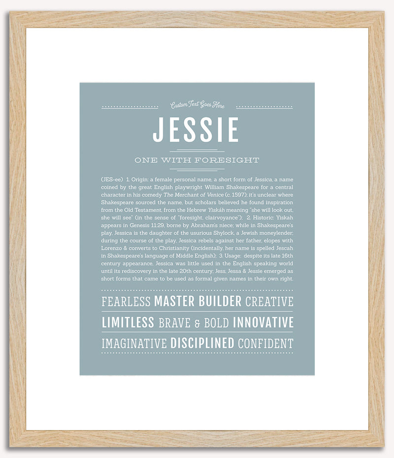 Jessie (female) | Name Art Print