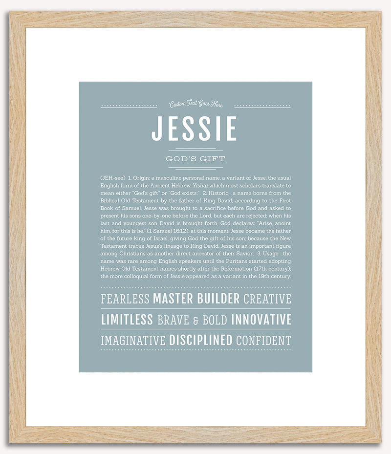 Jessie (male) | Name Art Print