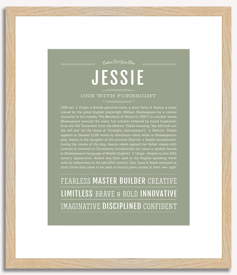 Jessie (female) | Name Art Print