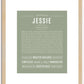 Jessie (male) | Name Art Print