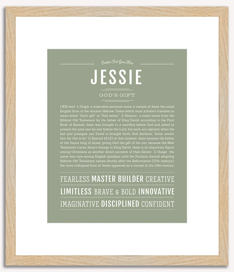 Jessie (male) | Name Art Print