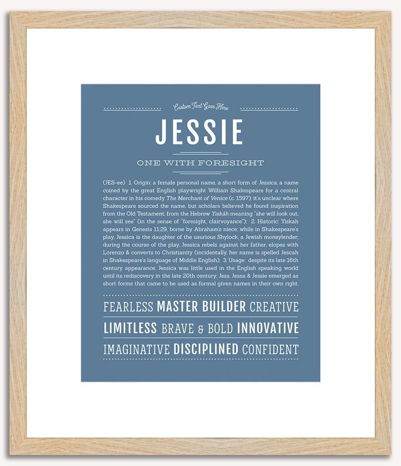 Jessie (female) | Name Art Print