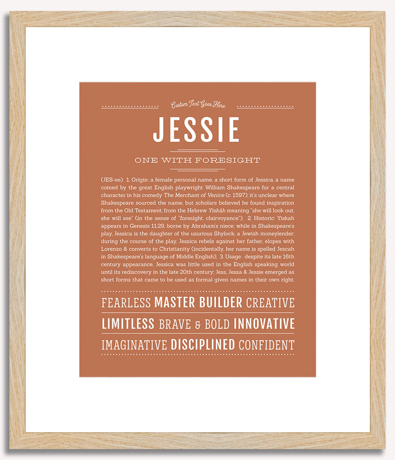 Jessie (female) | Name Art Print