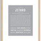 Jethro | Name Art Print