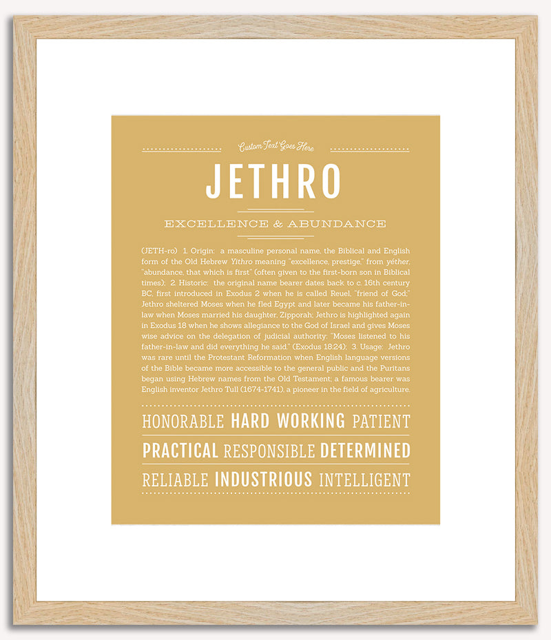 Jethro | Name Art Print