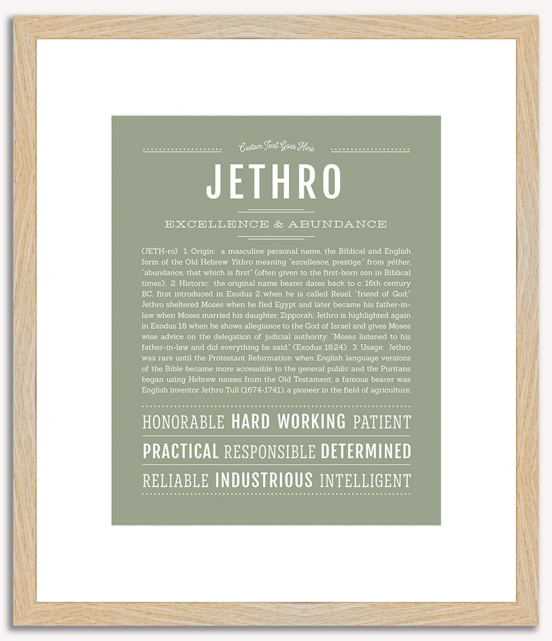 Jethro | Name Art Print