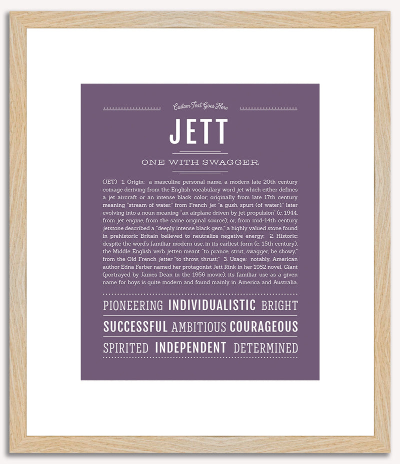 Jett | Name Art Print