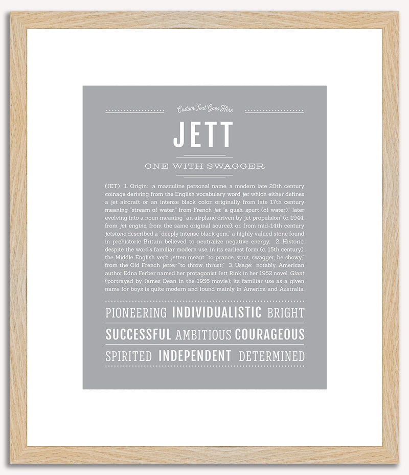 Jett | Name Art Print