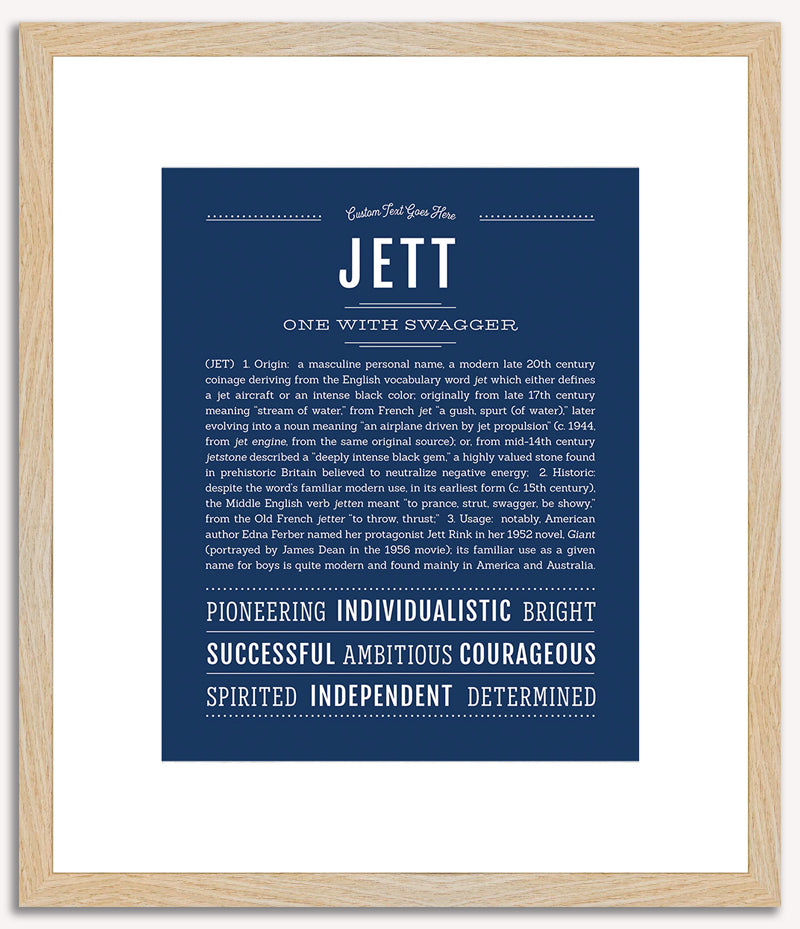 Jett | Name Art Print